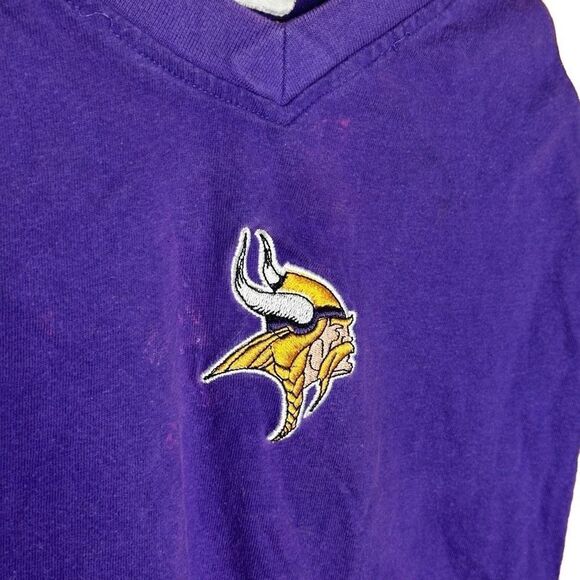 Y2K NFL Vikings Long Sleeve Shirt Medium - Picture 2 of 4
